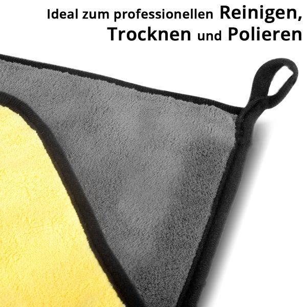 Mikrofaser-Handtuch 10er Set doppelseitig 40 x 40 cm 600 gsm