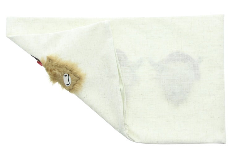 Kissenbezug mit Tiermotiv und Reißverschluss
