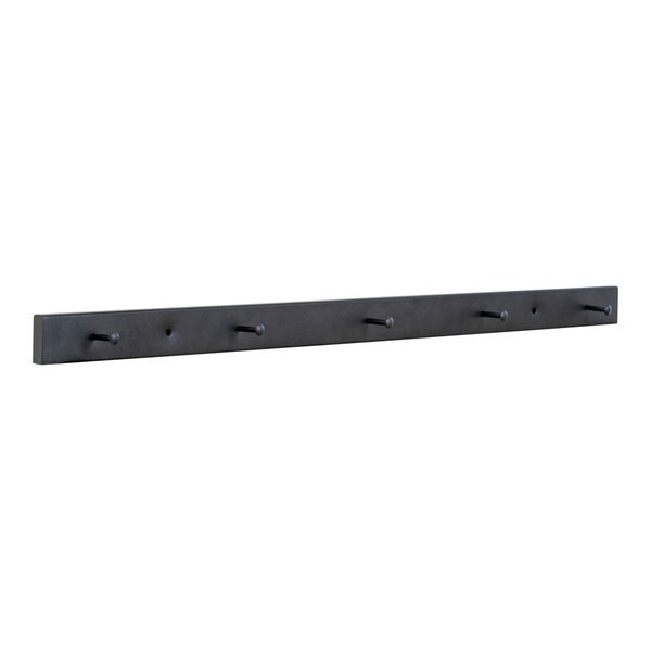 Vita Wandgarderobe 5 Haken schwarz. 4 X 70 X 4 cm