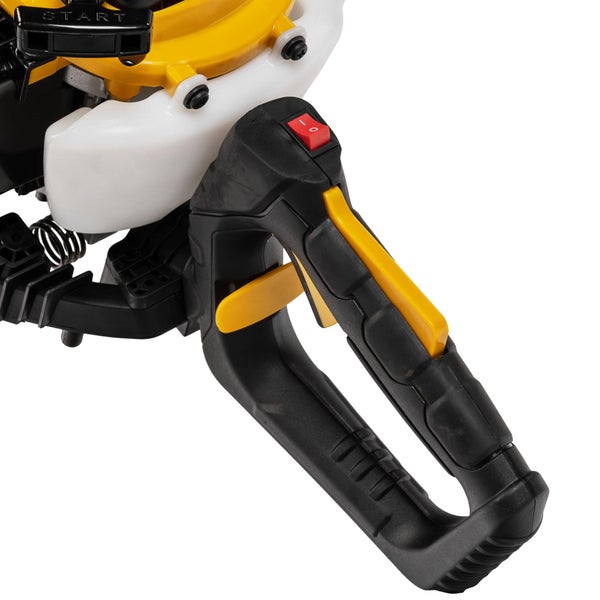 Benzin Heckenschere Texas HTL2300 – 56 cm Schnittlänge, 23 cm³ Motor, 2-Takt, Doppelklinge mit drehbarem Griff