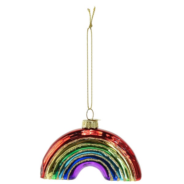 Regenbogen Christbaumschmuck mit Aufhänger