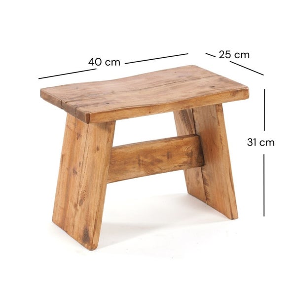 Hocker SCHEMEL 40 Mahagoni Massivholz 08 honigfarben gewachst