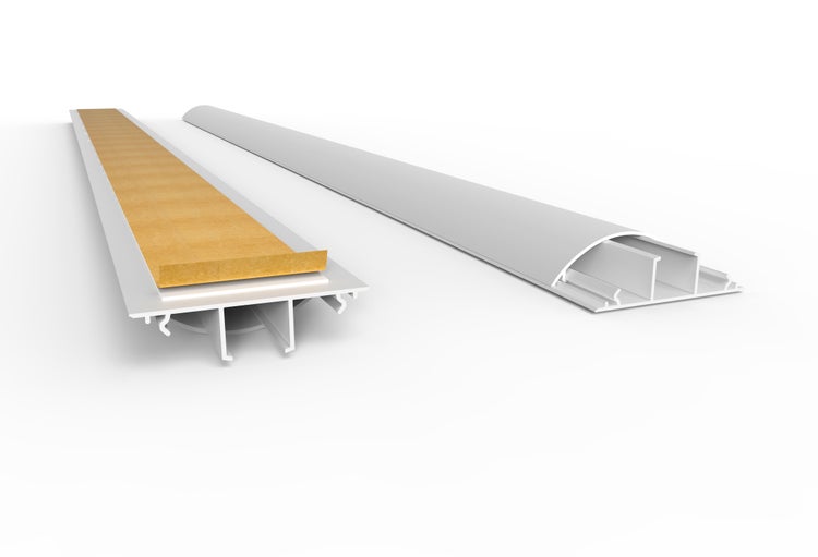 CILSON WDK7020SW Art.-Nr. 6700370 Kabelkanal 70 x 20 mm x 2.000 mm - Trittfest, selbstklebend mit Bodenbelochung, weiß RAL 9010