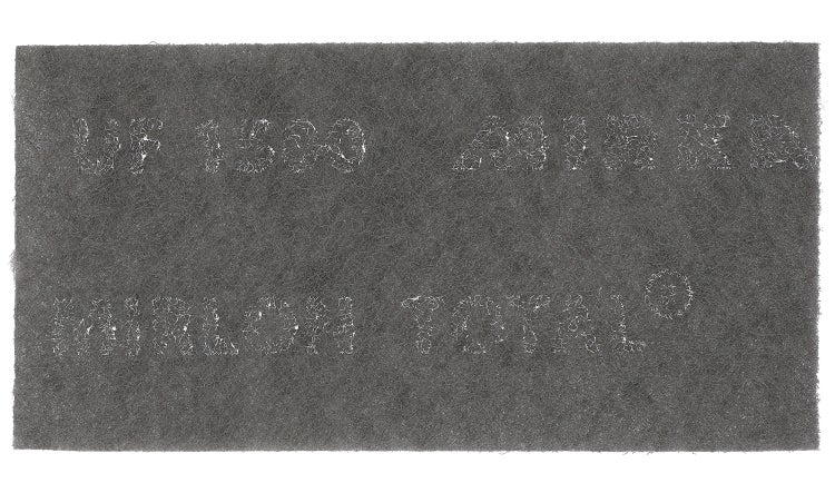 Mirka Mirlon Total 25 Stk Schleifvlies UltraFine Korn 1500 Schleifpads, Schleiffleece zum Anschleifen, Entrosten, Schleifen, Polieren von Holz, Metall, Kunststoff, Edelstahl