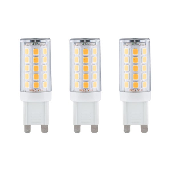 Standard 230V LED Stiftsockel G9 3er-Set 3x250lm 3x2,5W 2700K Klar