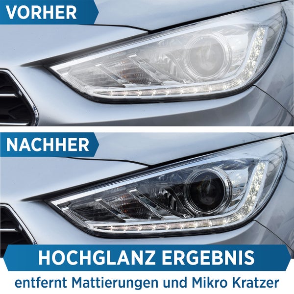 Prinox® 750ml Polierpaste I Politur für Acrylglas, Epoxidharz, Lacke, Gelcoat gfk, Chrom & Kunststoffe I Entfernt Mattierungen & Mikro Kratzer