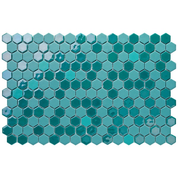 Mosaikfliese in Sechseckform