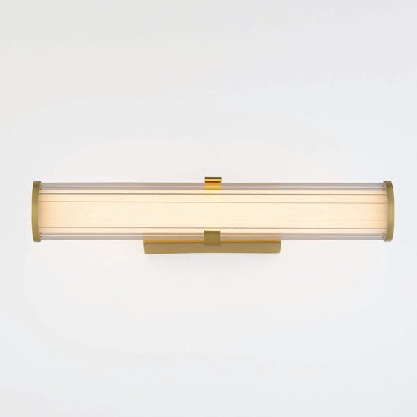 LED Wandleuchte Hedula in Transparent und Gold 13W 1164lm