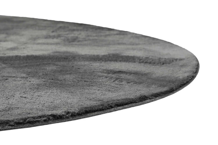 Teppich Rund Anthrazit soft & weich Lago Homie Living 120 cm rund