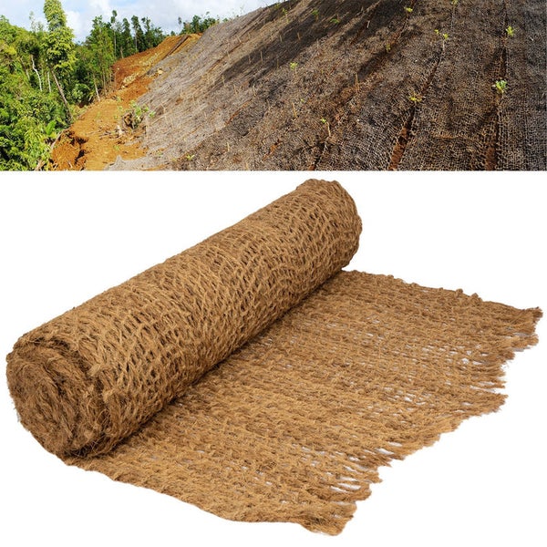FLOORDIREKT Böschungsmatte Nature - Erosionsschutz für Gartenarbeiten - 400 g/m² - 1 x 10 m