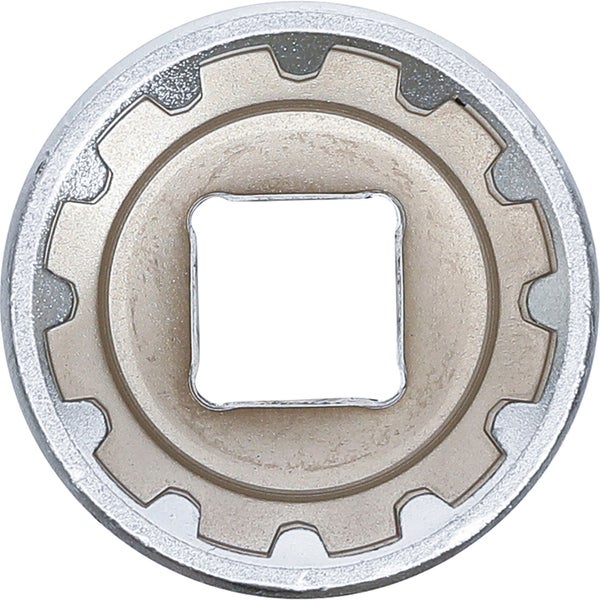 BGS Steckschlüssel-Einsatz Gear Lock Antrieb Innenvierkant 12,5 mm (1/2) SW 27 mm - 10227