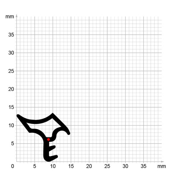 DIWARO. | Stahlzargendichtung SZ021 | grau | 5 Meter