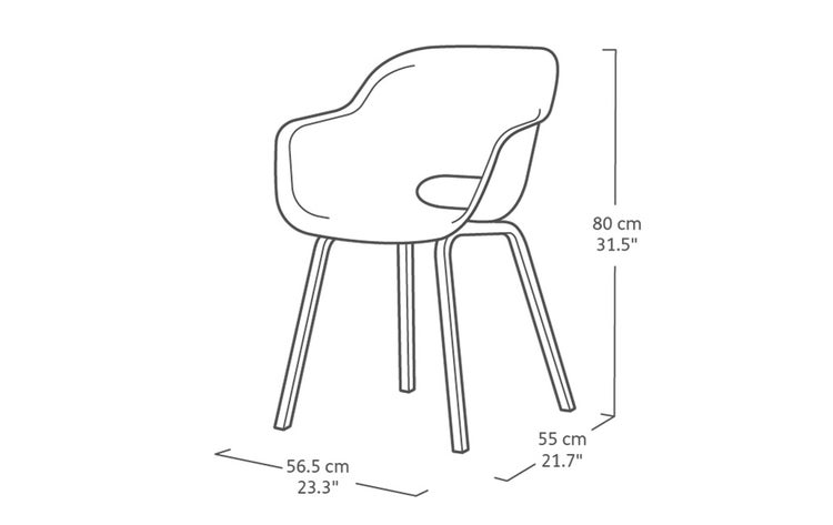 Keter Signature Porto Tisch 160 cm + 4 Noa Stühle – Stilvolles Outdoor-Dining für 4 Personen