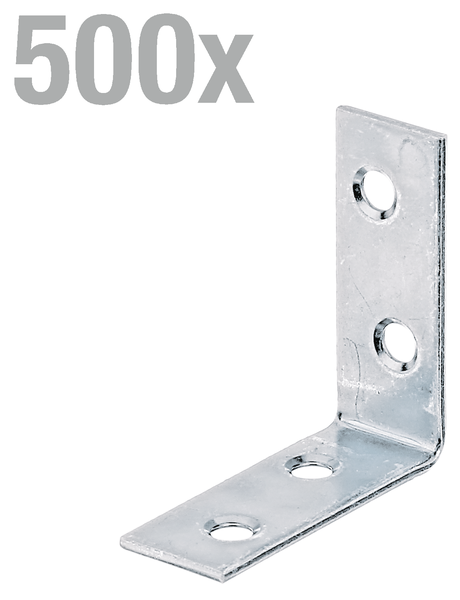 Winkelverbinder aus Metall zur Montage, Set mit 500 Stück