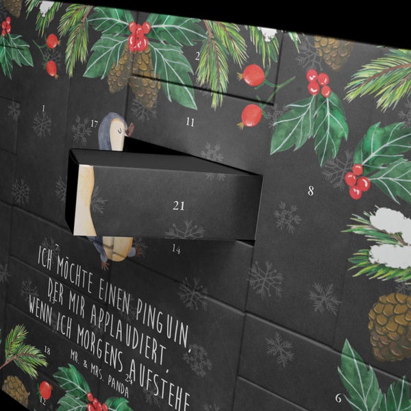 Mr. & Mrs. Panda Befüllbarer Adventskalender Pinguin marschieren - Schwarz