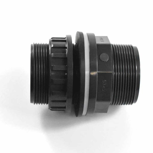 PVC Durchführung, Klebemuffe, Außengewinde, 50mm, PN10