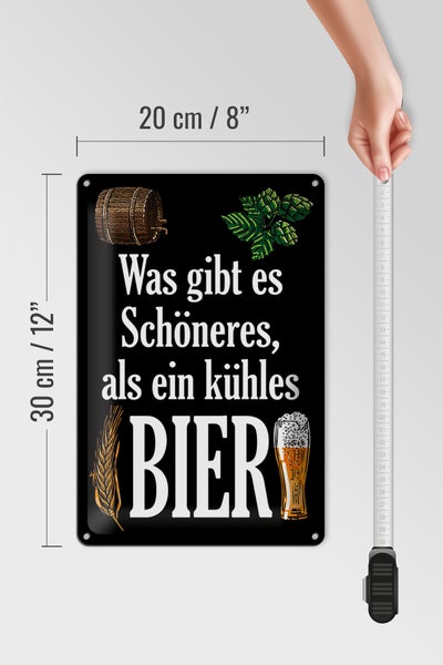Blechschild Spruch 20x30cm was schöneres als kühles Bier