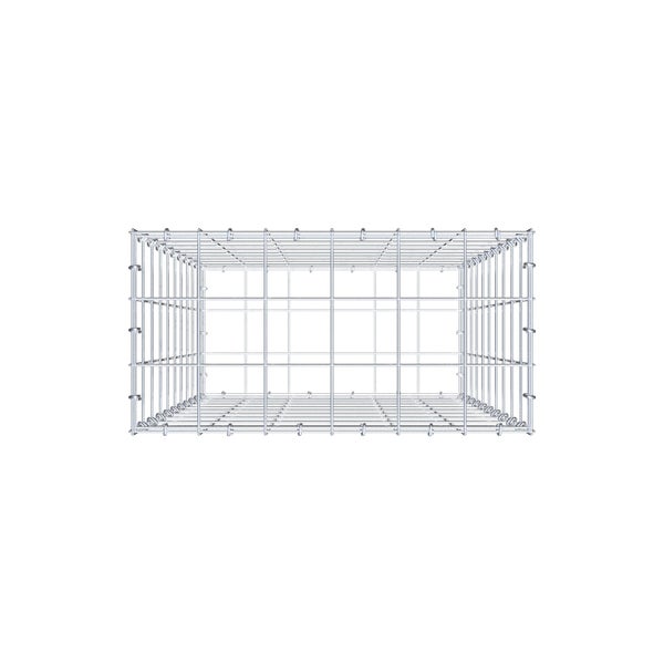 Gabione 100 cm x 60 cm x 30 cm (L x H x T), Maschenweite 10 cm x 10 cm, C-Ring