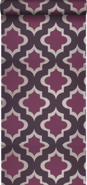 Origin Wallcoverings Tapete Kasbah-Motiv Aubergineviolett - 52 cm x 10,05 m - 307101