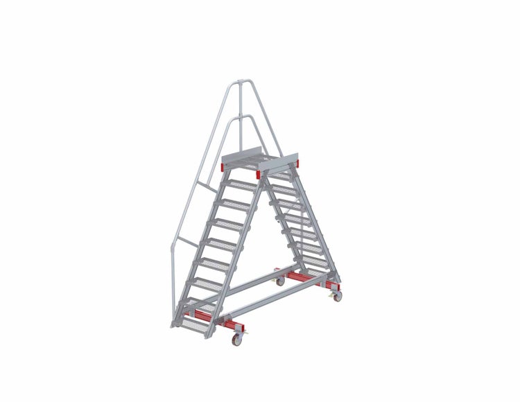 Fahrbare Arbeitsbühne mit Geländer