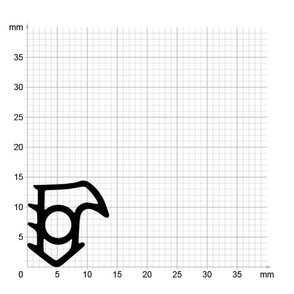 DIWARO. | Stahlzargendichtung SZ126 | grau | 5 Meter