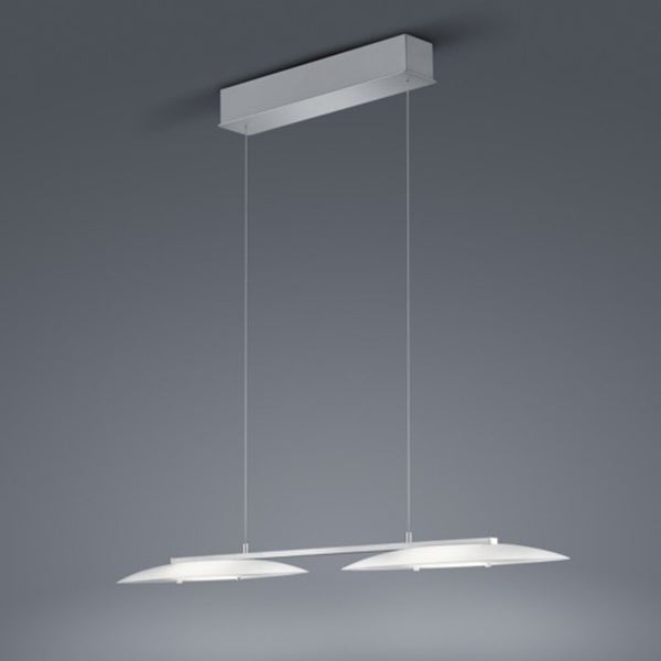 LED Pendelleuchte Sally in nickel-matt 2x 10W 1600W dimmbar höhenverstellbar