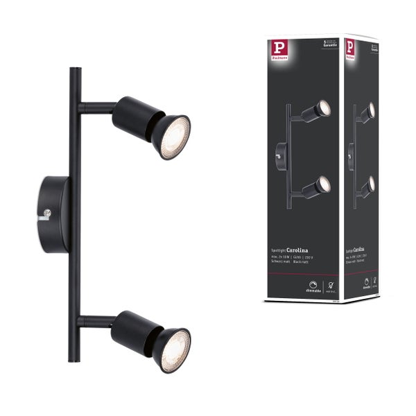 Paulmann Carolina Wandspot mit zwei Strahlern und Produktverpackung