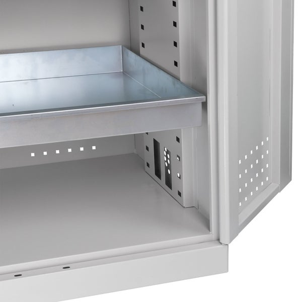 PROREGAL Gefahrstoffschrank HxBxT 192 x 92 x 58 cm Lichtgrau