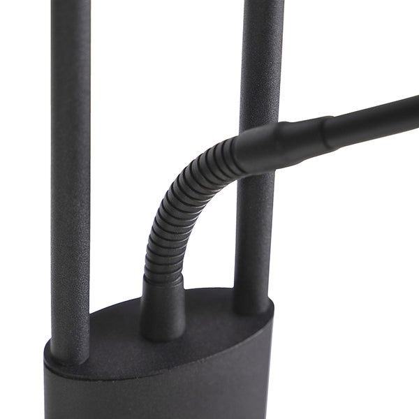 Detailaufnahme einer Schreibtischlampe mit flexiblem Arm