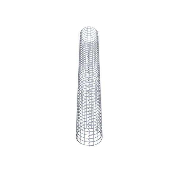 Gabionensäule Durchmesser 27 cm MW 5 x 5 cm rund - Höhe: 210 cm