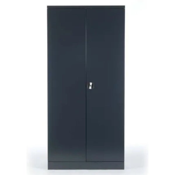 PROREGAL Stahlschrank Bee 4 Fachböden HxBxT 195 x 92 x 60 cm Pulverbeschichtetes & Verstärktes Fachbodenmaterial Anthrazit & Anthrazit