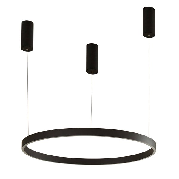 Arcchio LED Answin (Modern) in Schwarz aus Metall (1 flammig, ) Wohnzimmerleuchte
