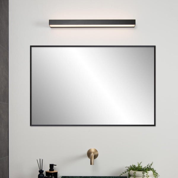 LED Spiegelleuchte Alexa in Schwarz 8W 800lm IP44