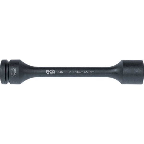 BGS Torsions-Kraft-Steckschlüssel-Einsatz Sechskant Antrieb Innenvierkant 25 mm (1) SW 33 mm 650 Nm - 6946