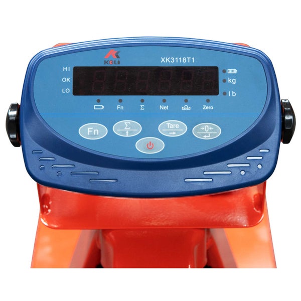 KGLI Logo, Modell XK3118T1 Digitalanzeige für Waagen