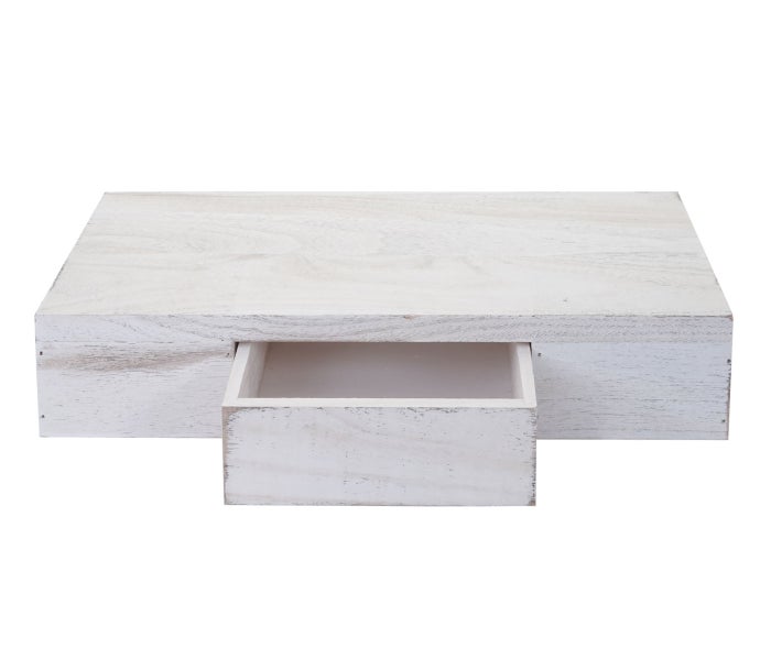 Holzschublade mit offenem Fach zur Aufbewahrung