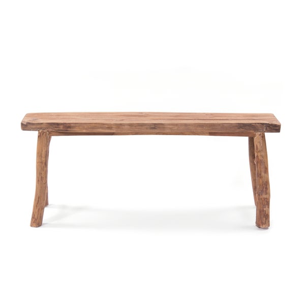 Sitzbank Malu 120 Teak Massivholz naturfarben