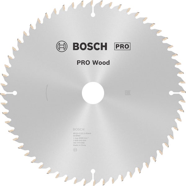 Bosch PRO Wood Kreissägeblatt 250 x 3,2 x 30 mm - 2608640644