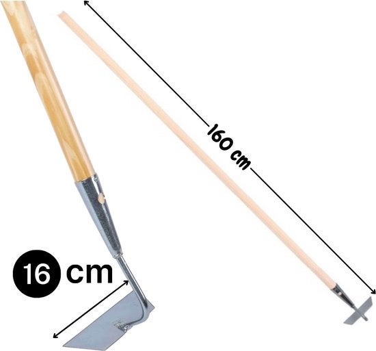 Gartenhacke mit Holzstiel, 160 cm lang