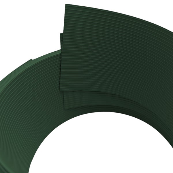 Dunkelgrünes Wellplattenelement für Dacheindeckung oder Wandverkleidung.