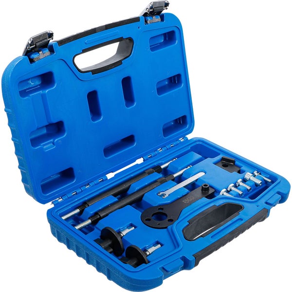 Werkzeugsatz in blauer Aufbewahrungsbox