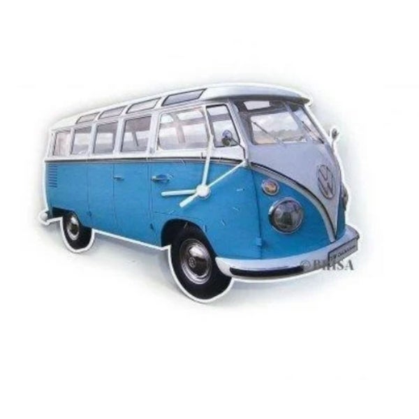 Blaue Volkswagen Bus Wanduhr - Volkswagen