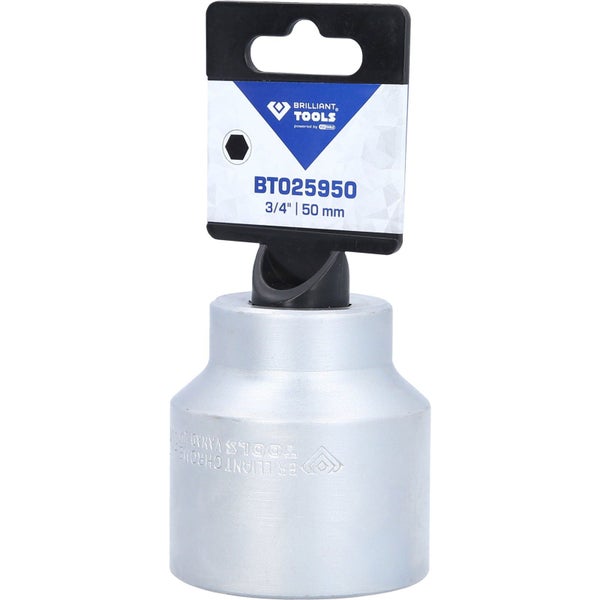 BRILLIANT TOOLS 3/4 Sechskant-Stecknuss 50 mm - BT025950