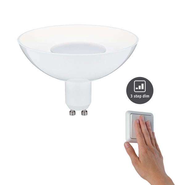 LED Reflektor 3-Step-Dim GU10 230V 360lm 4,9W 3000K dimmbar Weiß