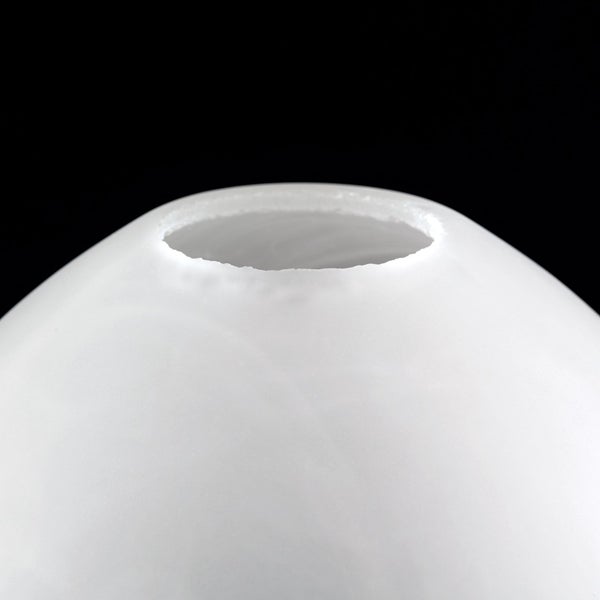 Runder Lampenschirm aus mattiertem Glas in Halbkugelform