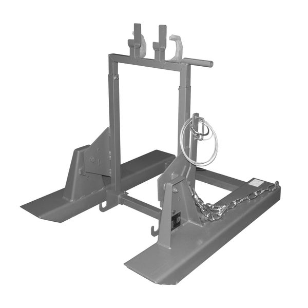 Bauer Mülltonnen-Kipper MK 120 mit Gabelzinkenaufnahme, 1x80/120l, Mausgrau