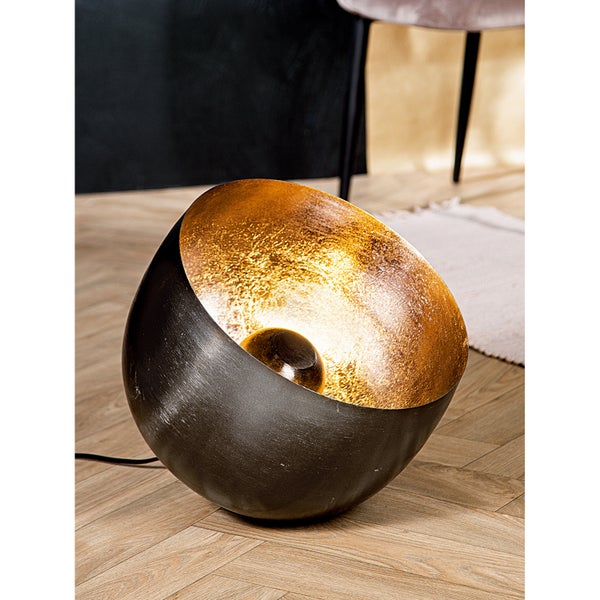 Bodenleuchte GILDE Lampe Höhe 34 cm silberfarben Metall
