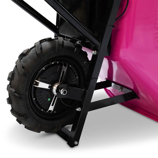 BAMATO MTR-155 Elektrische Schubkarre - Pink Edition für Garten und Hof