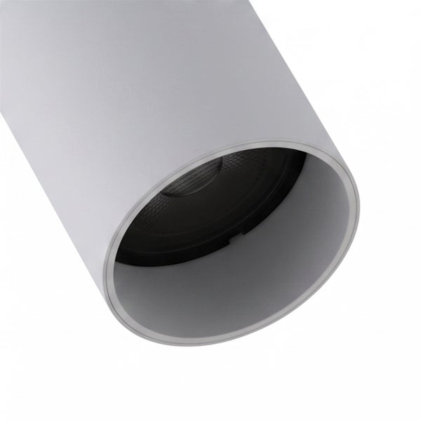 Zylindrischer LED Aufbaustrahler mit minimalistischem Design zur Deckenmontage