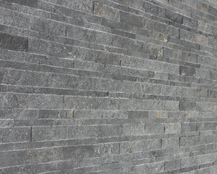 Wohnrausch Wandverblender Naturstein Marmor Paneele BLACK, mittelgrau